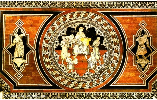 040 Tarsia pav. del Presbiterio e Coro - Storie di Davide