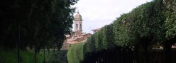 l'abitato di san Quirico visto dagli Horti Leonini