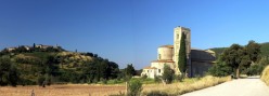 La strada bianca per Sant'Antimo