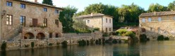 La vasca di Bagno Vignoni nella parte superiore