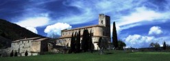 Sant'Antimo prima di un temporale